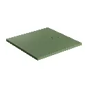 AQUAROCK M+ Rutschfeste Duschwanne aus Verbundwerkstoff, 80 x 80 cm Olive matt (OL) AQUAROCK80-KOL