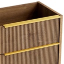 Ersatzgriff für Möbel. Breite 60 cm (2 Stück). Oberfläche: gebürstetes Gold T.030.060.ORO