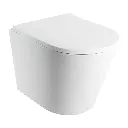  TAMPA Wand-WC mit WC-Sitz mit Absenkautomatik, 52 x 36 cm Weiß Matt (BM) TAMPAMWBM